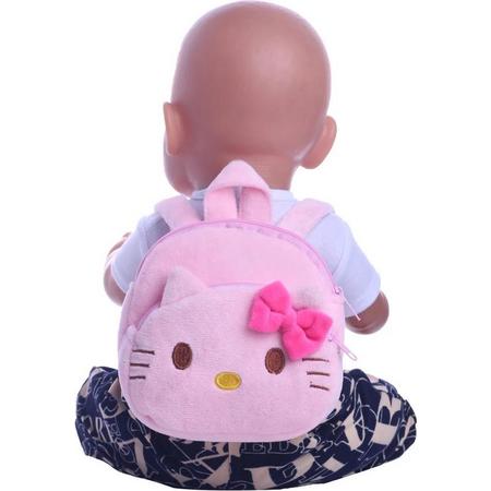 Rugtasje voor poppen - Hello Kitty rugzakje - Geschikt voor Baby Born